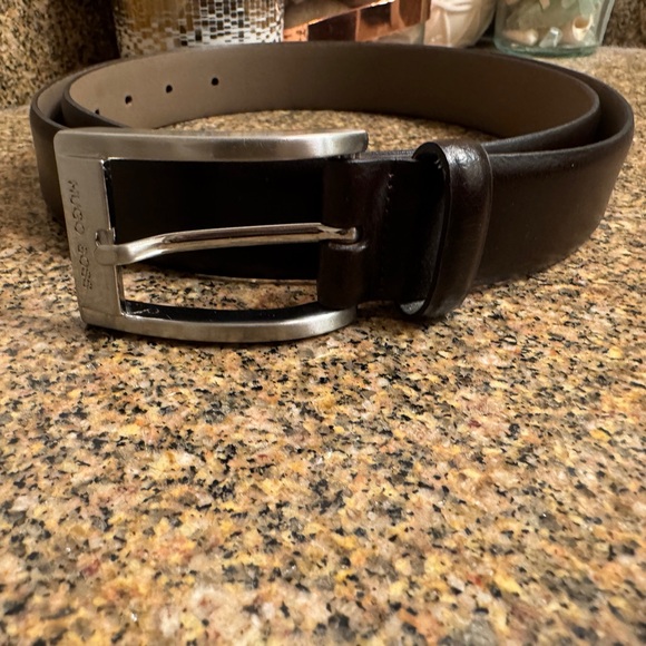 hugo boss brown belt